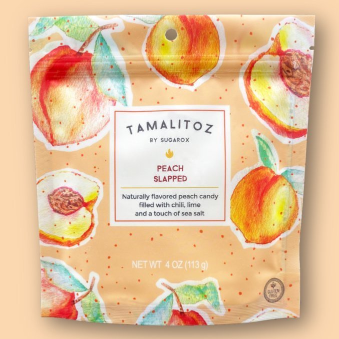 Tamalitoz by Sugaroz Peach Slapped 12 units per case 4.0 oz