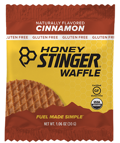 Honey Stinger Gluten Free Organic Waffle Cinnamon 8 innerpacks per case 12.8 oz