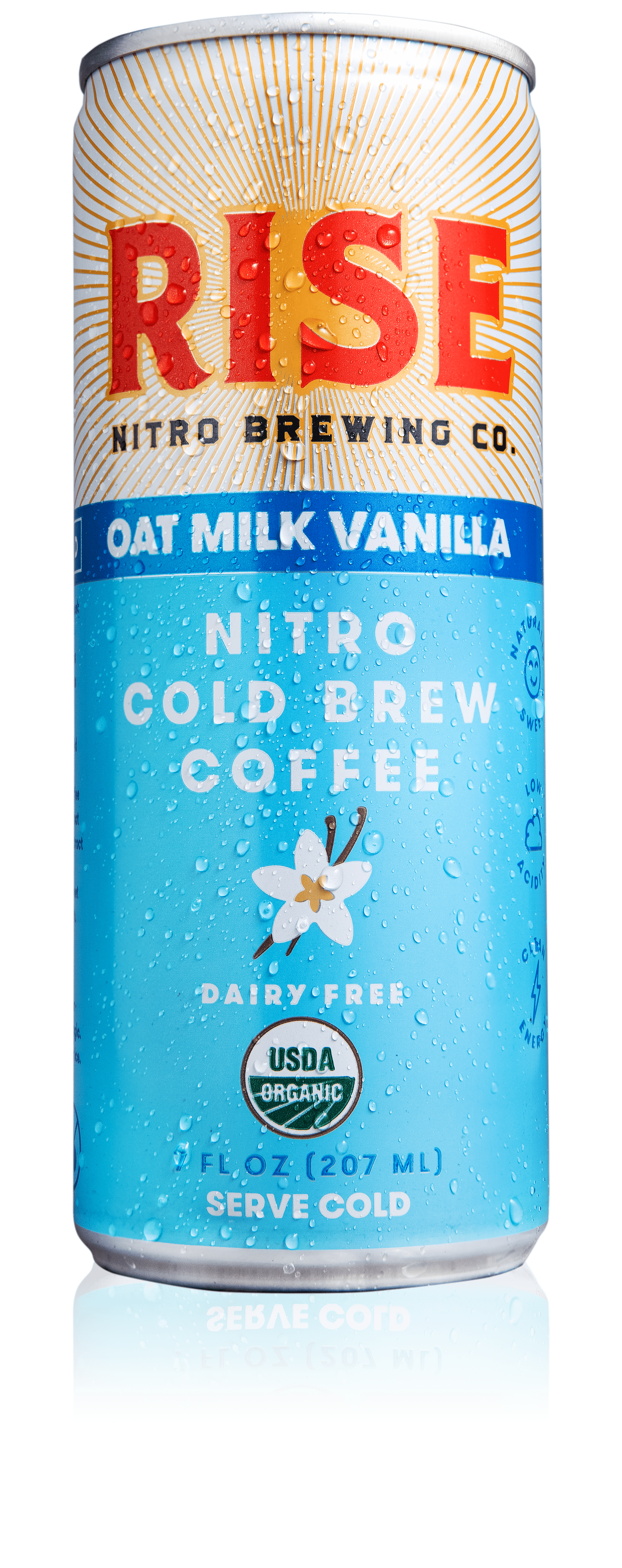 RISE Brewing Co., Vanilla Oat Milk Latte 12 units per case 7.0 fl