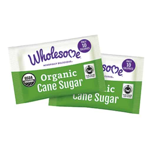 Wholesome Sweeteners Bulk Organic Cane Sugar Packets 1000 units per case 0.1 oz