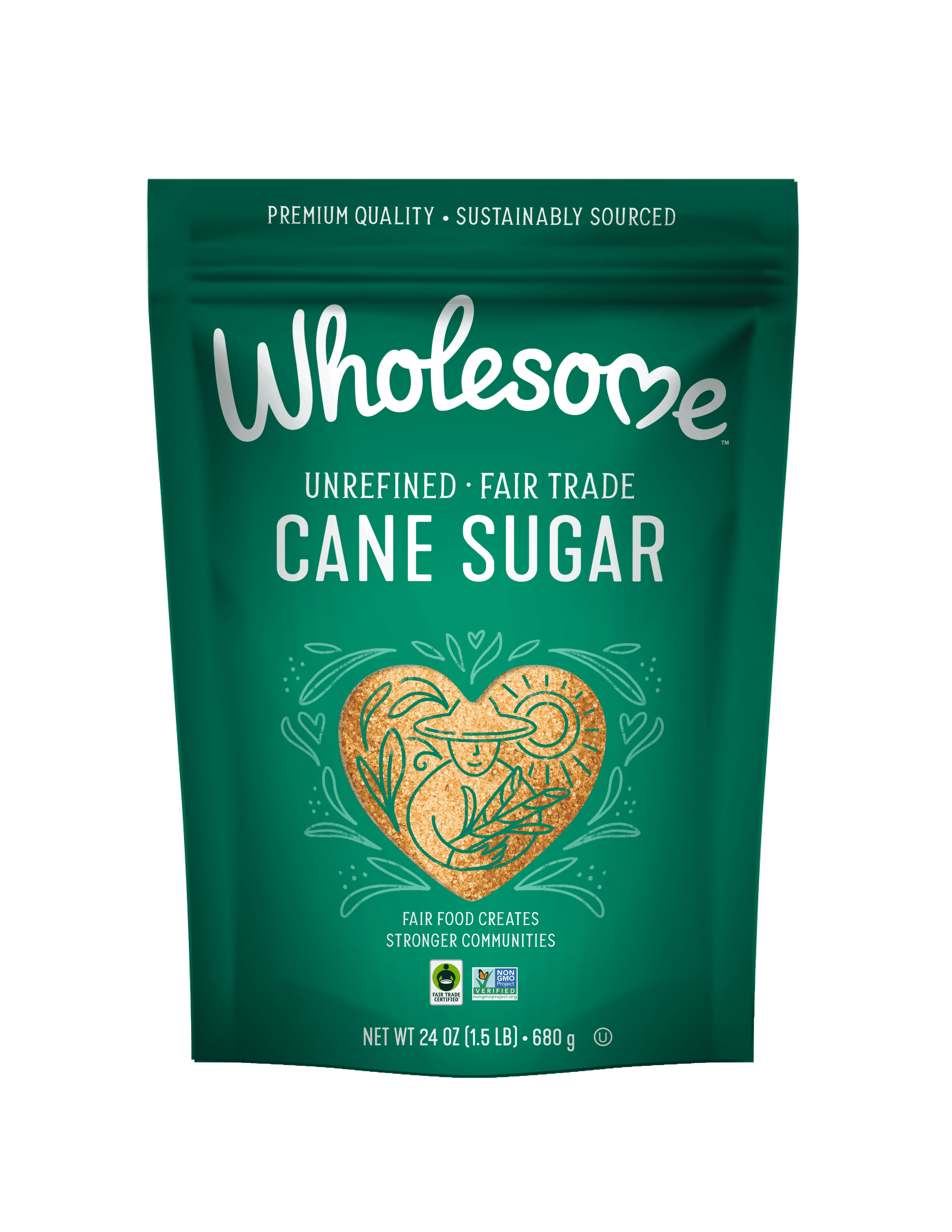 Wholesome Sweeteners Natural Cane Sugar 12 units per case 24.0 oz