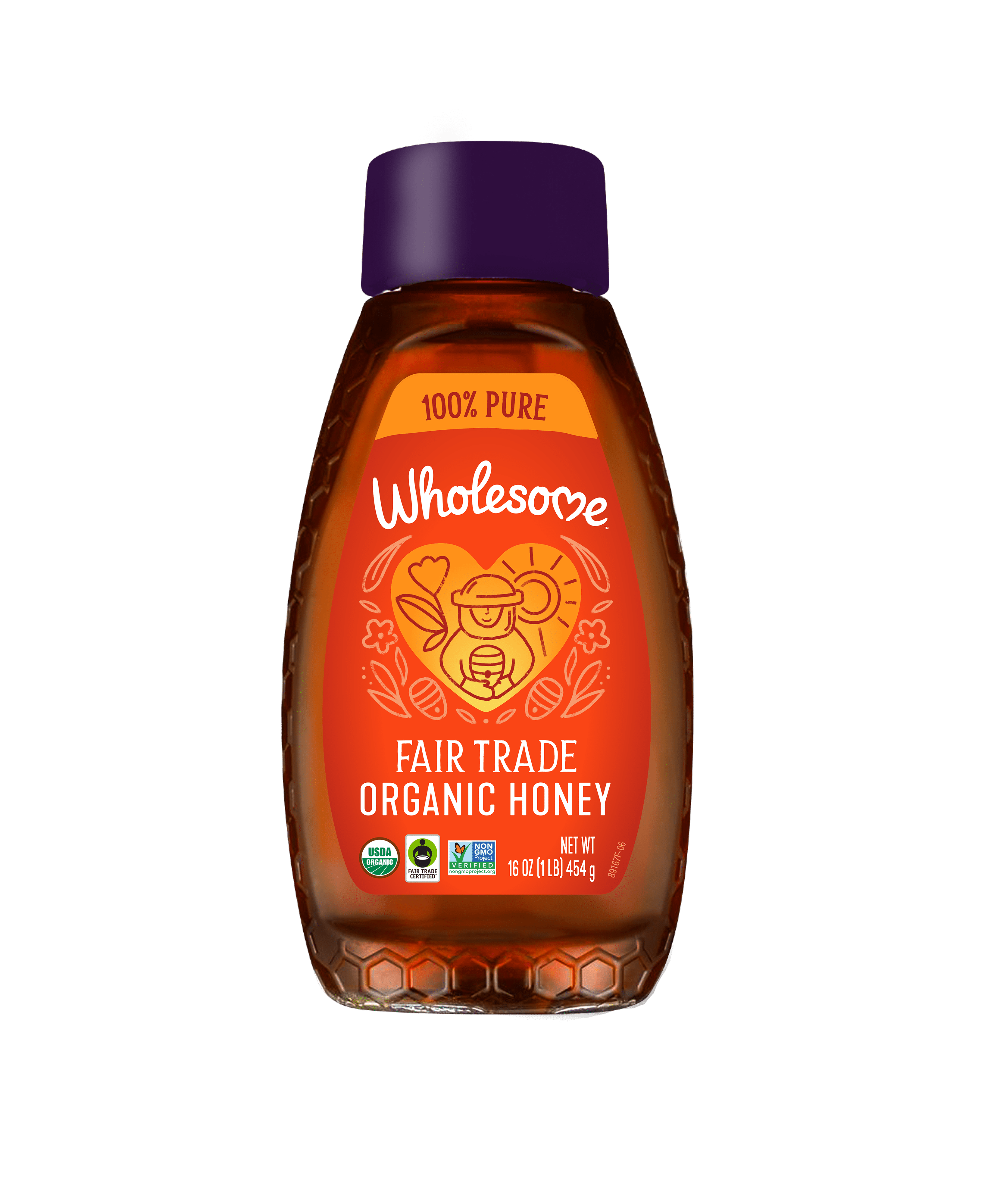 Wholesome Sweeteners Organic Honey 6 units per case 16.0 oz