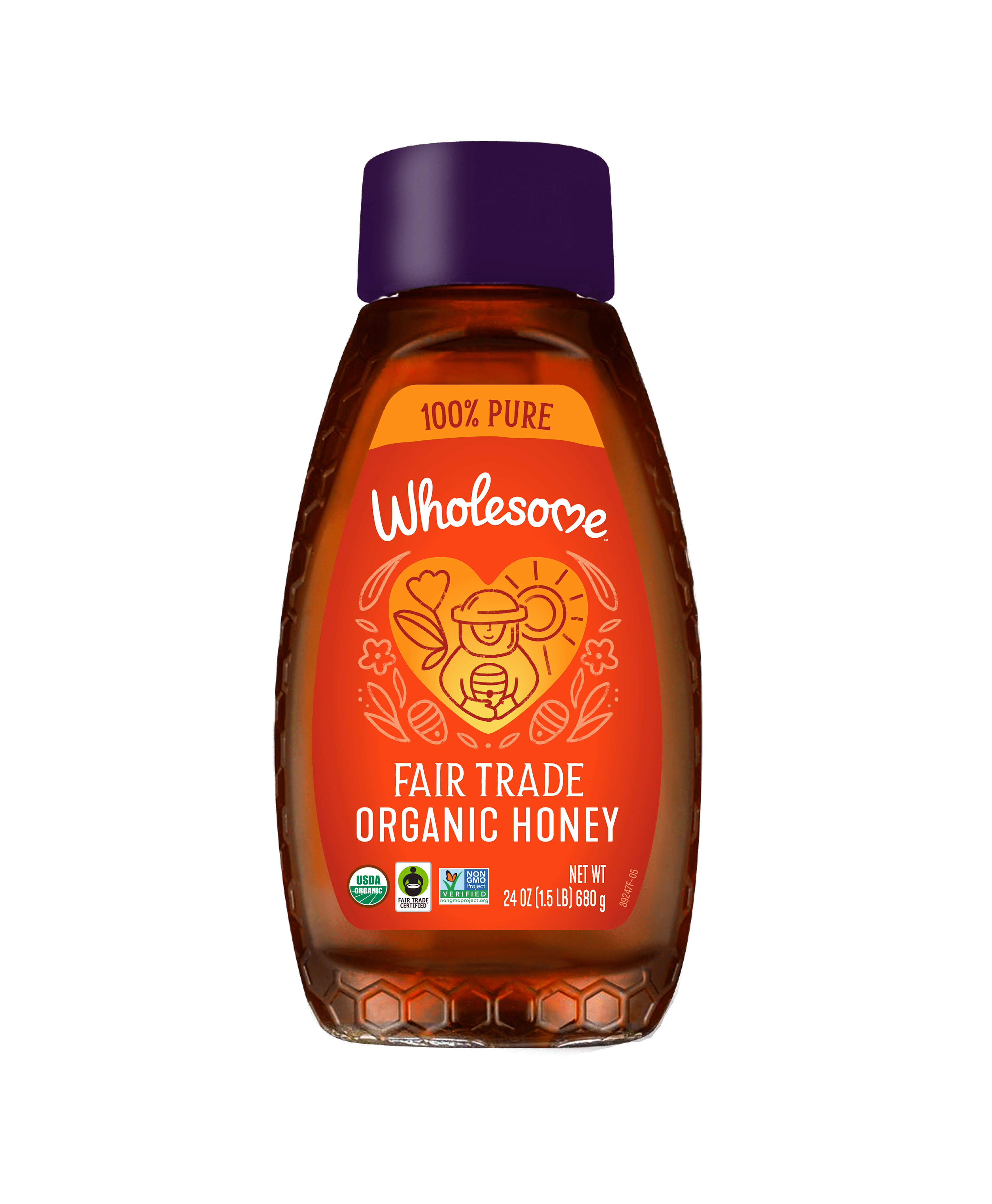 Wholesome Sweeteners Organic Honey 6 units per case 24.0 oz