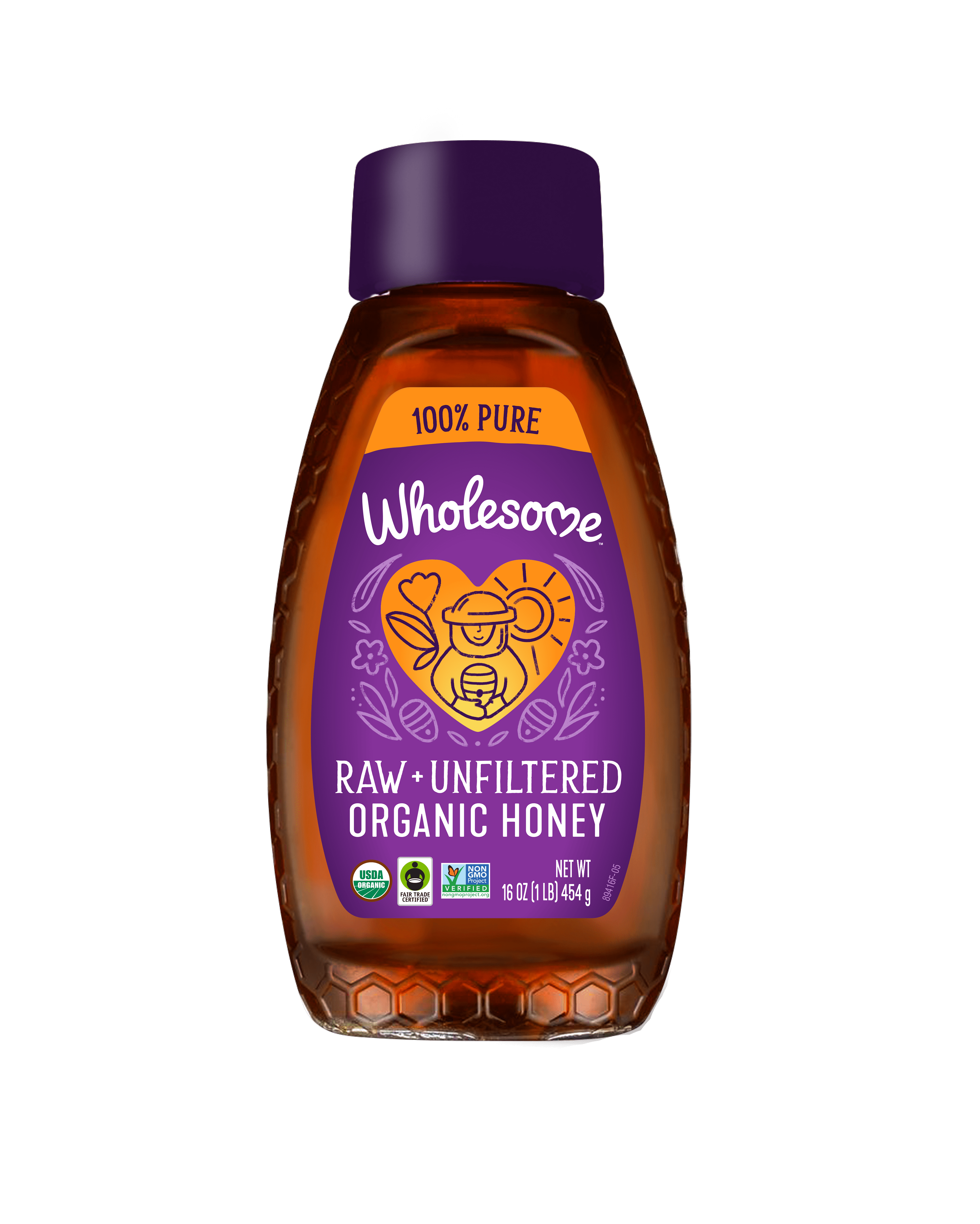 Wholesome Sweeteners Organic Raw Unfiltered Honey 6 units per case 16.0 oz