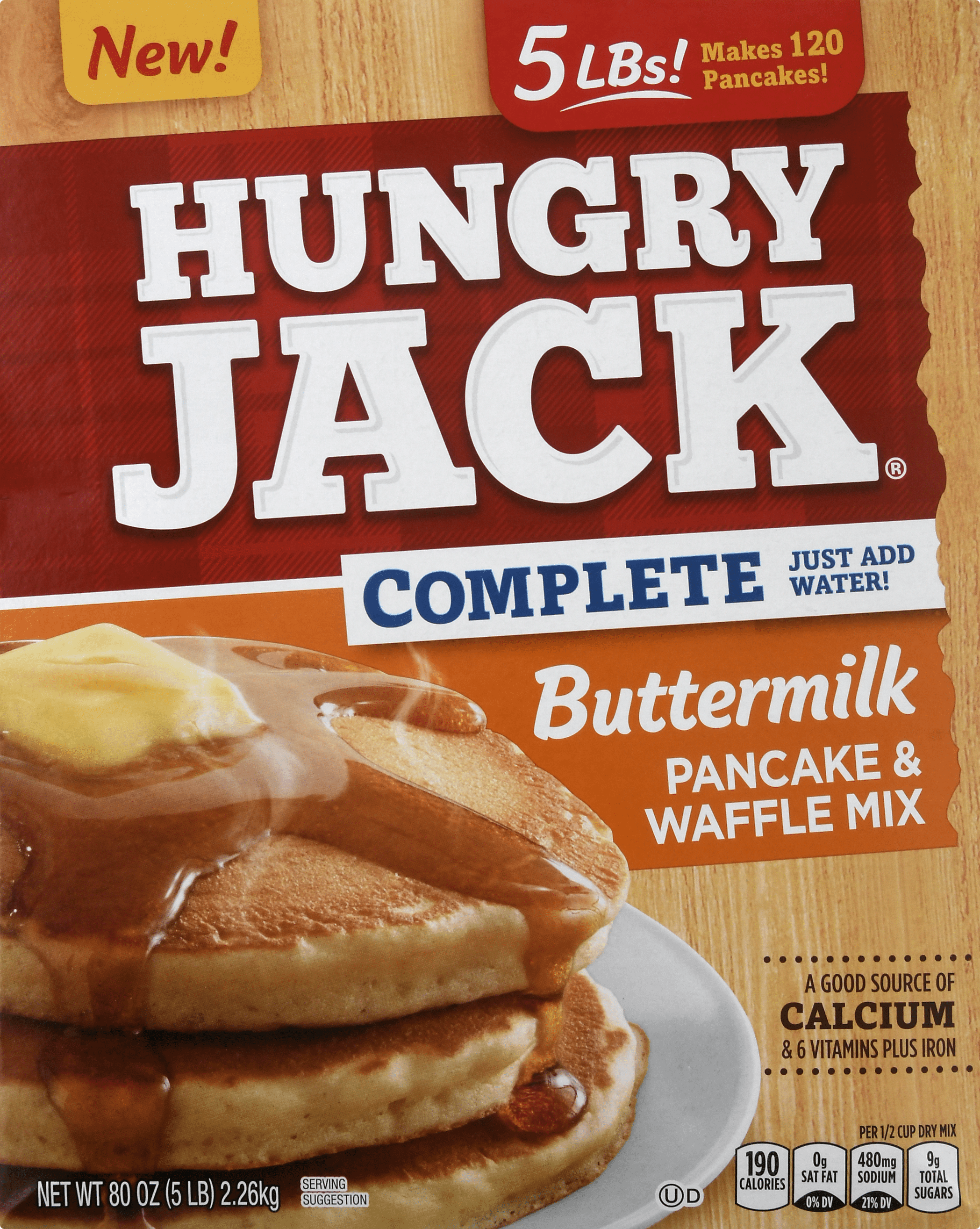 Hungry Jack Complete Pancake Mix Buttermilk 6 units per case 80.0 oz
