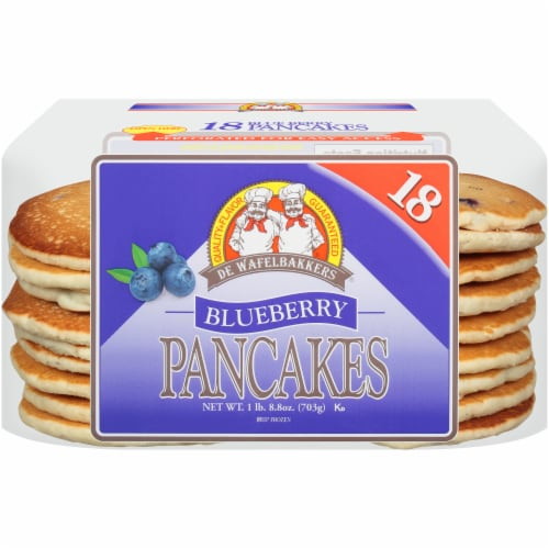 De Wafelbakkers Blueberry Pancakes 8 units per case 24.8 oz