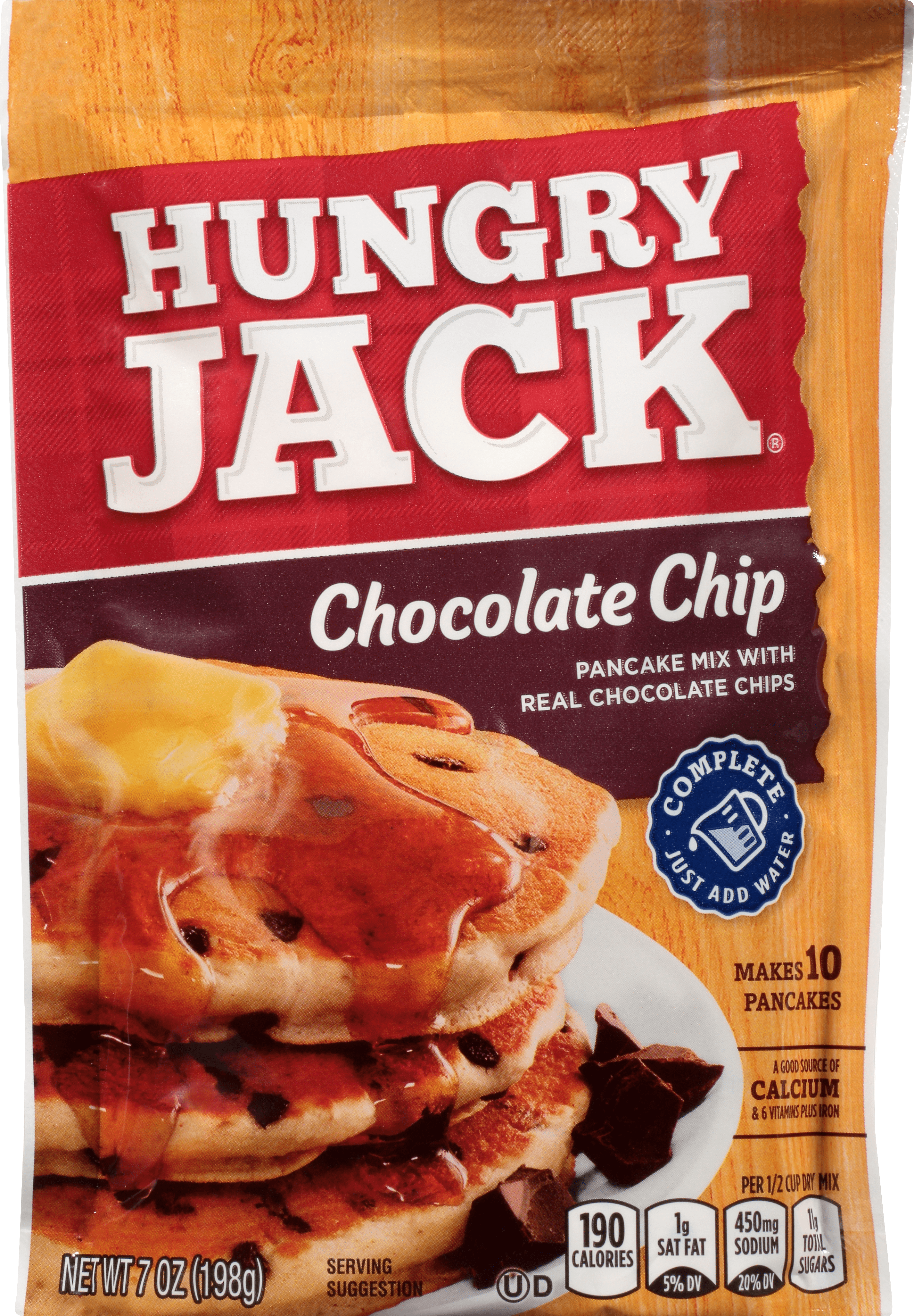 Hungry Jack Pancake Mix Chocolate Chip 12 units per case 7.0 oz