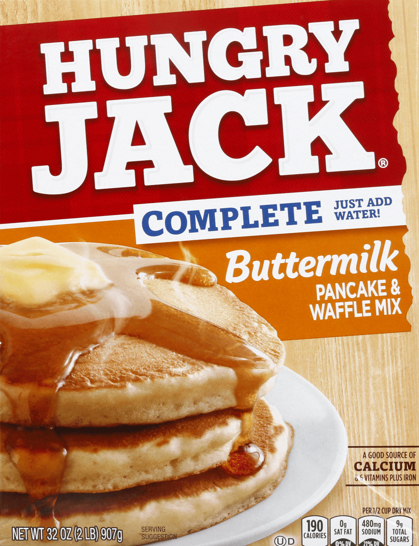 Hungry Jack Complete Pancake Mix Buttermilk 6 units per case 32.0 oz