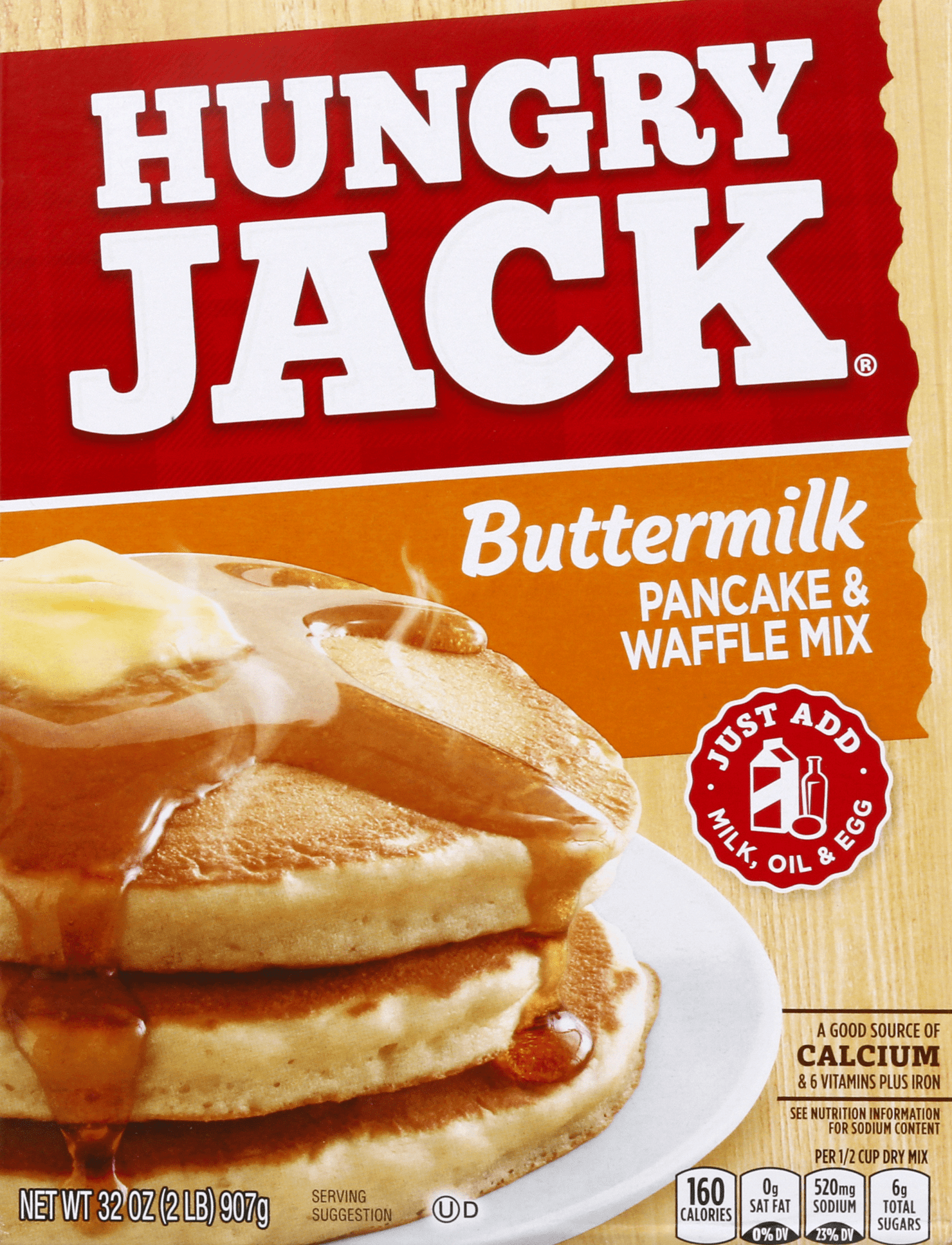 Hungry Jack Pancake Mix Buttermilk 6 units per case 32.0 oz