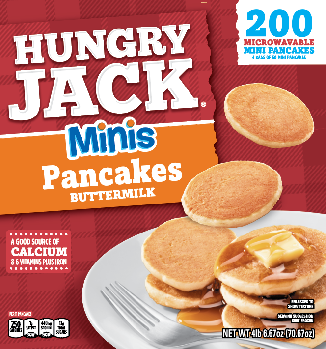 Hungry Jack Buttermilk Mini Pancake 1 units per case 4.5 lbs