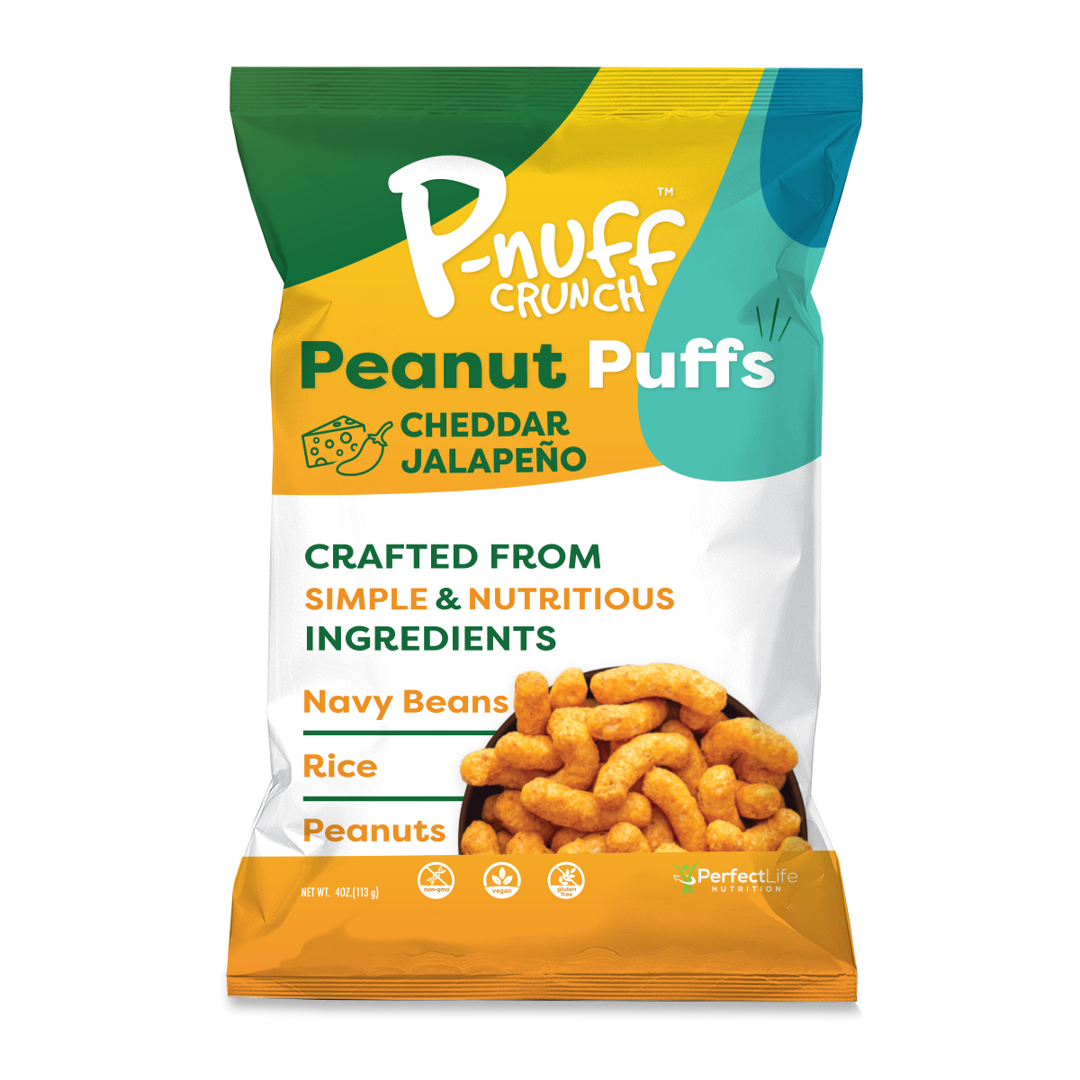 Pnuff Crunch Cheddar Jalapeno 6 units per case 4.0 oz