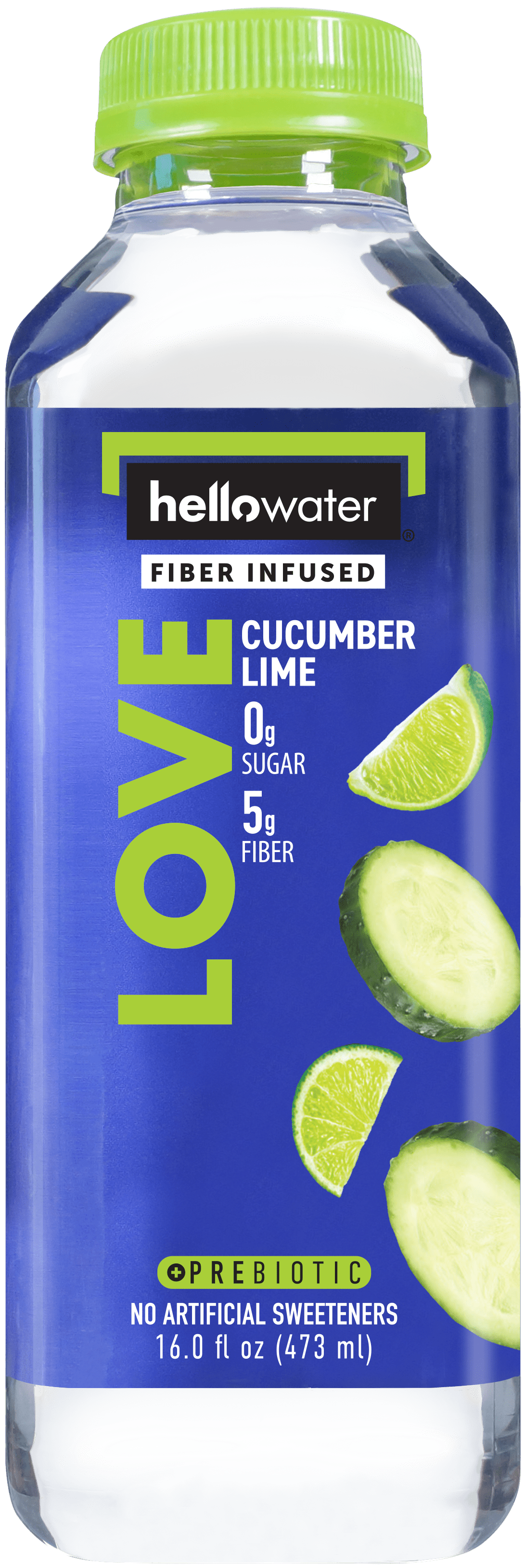 hellowater Cucumber Lime - LOVE 12 units per case 16.0 oz