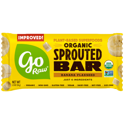 Go Raw Sprouted Organic Seed Bars- Banana Flaxseed 30 units per case 1.2 oz