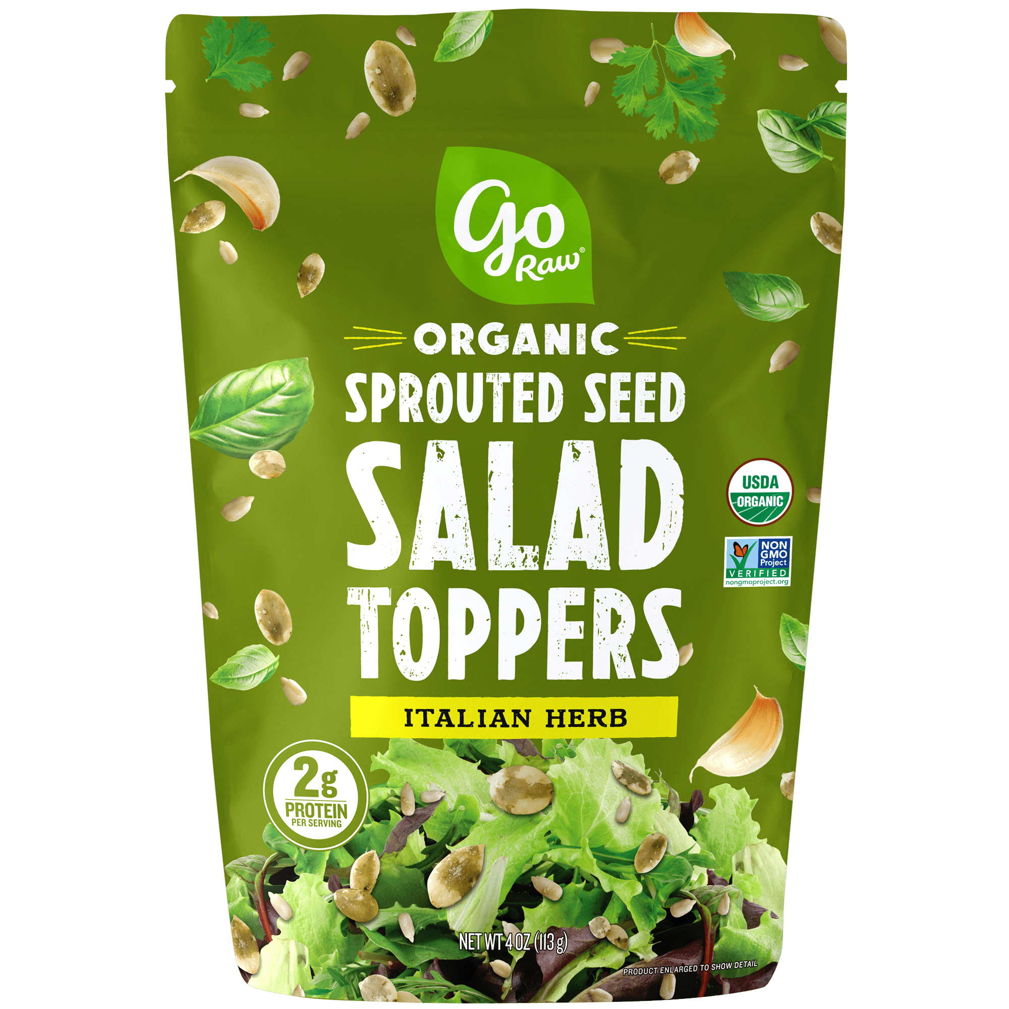 Go Raw Sprouted Organic Salad Toppers- Italian Herb 10 units per case 4.0 oz