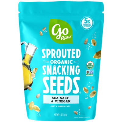 Go Raw Sprouted Organic Snacking Seeds- Sea Salt Vinegar 10 units per case 4.0 oz