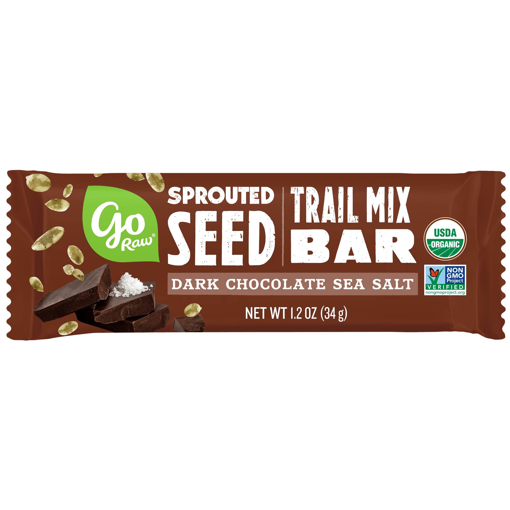 Go Raw Sprouted Trail Mix Bars- Dark Chocolate Sea Salt 12 innerpacks per case 1.2 oz