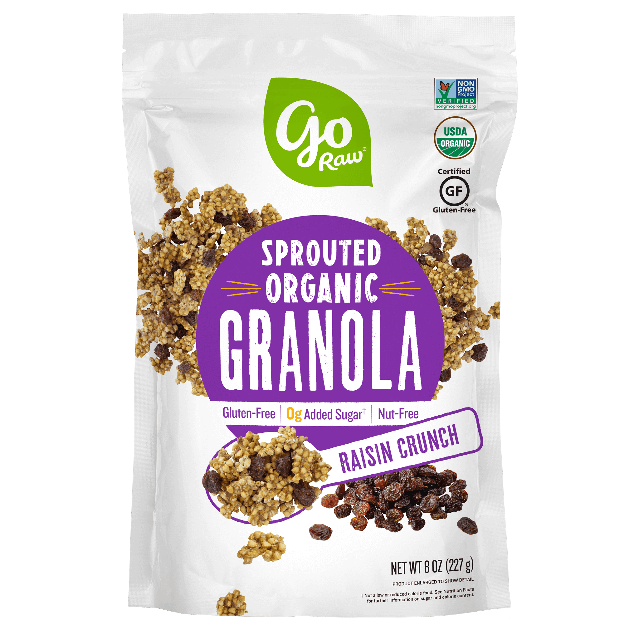 Go Raw Sprouted Organic Granola- Raisin Crunch 6 units per case 8.0 oz
