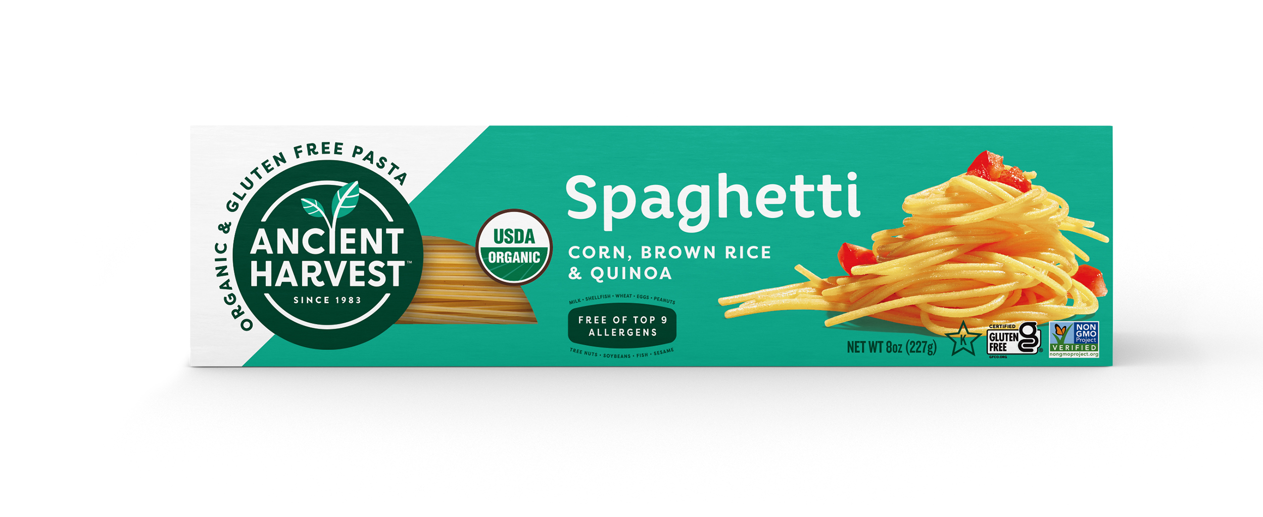 Ancient Harvest Organic Corn, Brown Rice & Quinoa Pasta Spaghetti 12 units per case 8.0 oz
