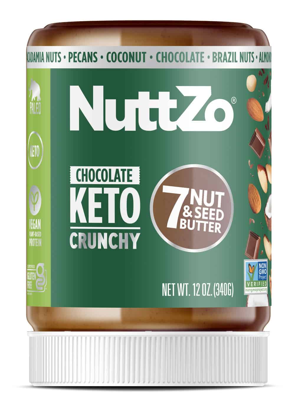NuttZo Chocolate Keto Crunchy - Natural 6 units per case 12.0 oz