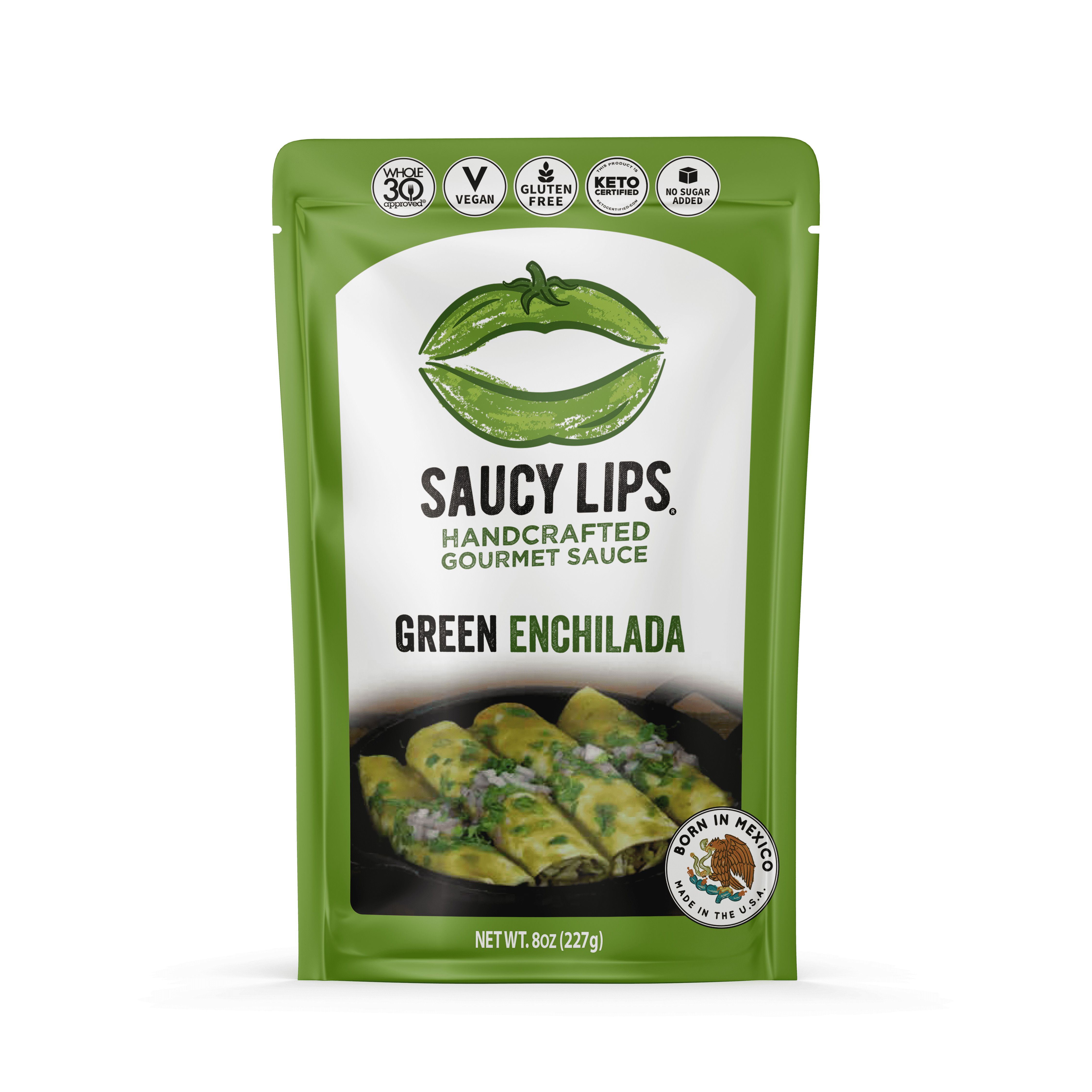 Saucy Lips Green Enchilada Simmering Sauce 6 units per case