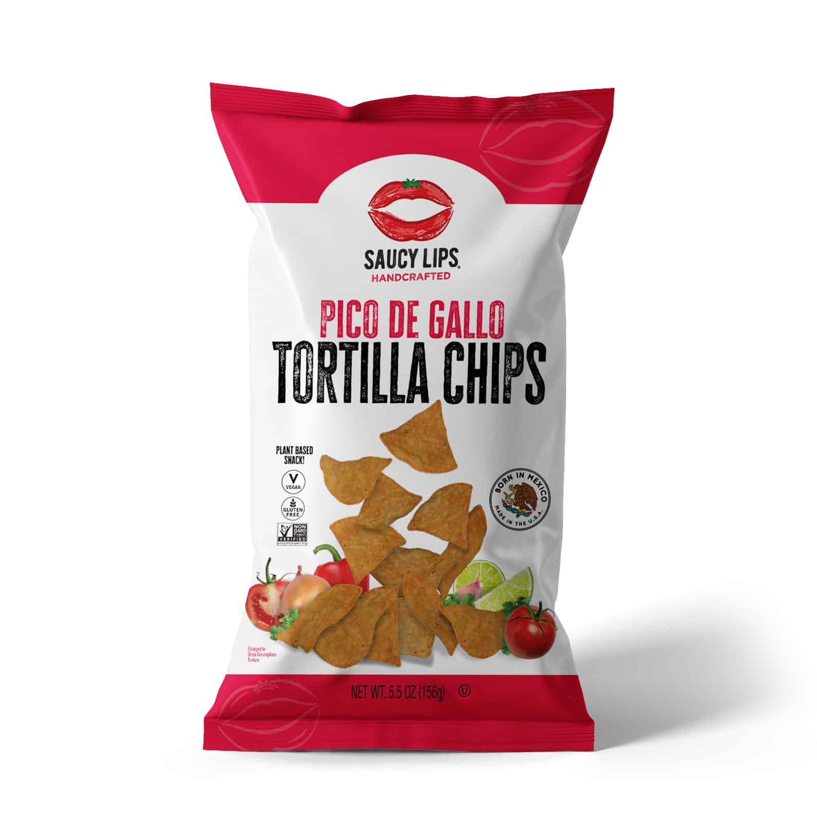 Saucy Lips Pico De Gallo Tortilla Chip 12 units per case