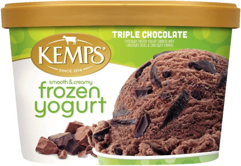 Kemps Frozen Yogurt Triple Chocolate 3 units per case 48.0 oz