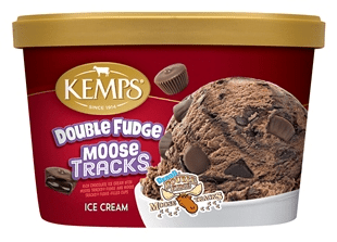 Kemps Old Fashioned Ice Cream Double Fudge Moose Tracks 3 units per case 48.0 oz