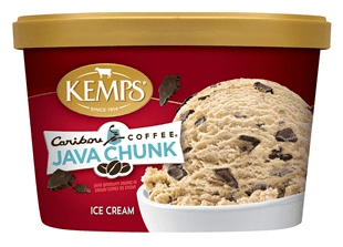 Kemps Old Fashioned Ice Cream Caribou Coffee Java Chunk 3 units per case 48.0 oz