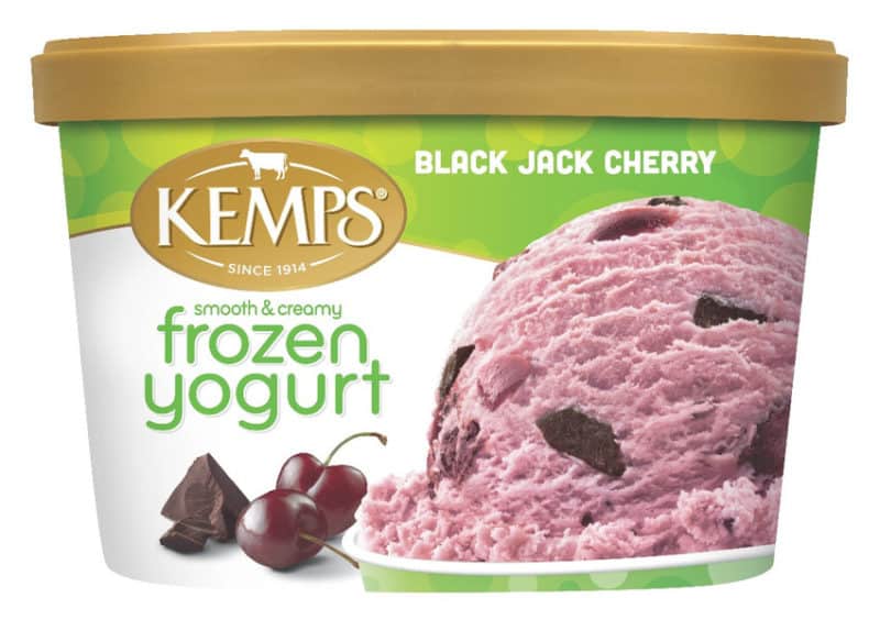 Kemps Low Fat Frozen Yogurt Black Jack Cherrry 3 units per case 48.0 oz