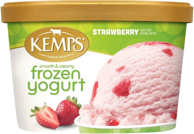 Kemps Frozen Yogurt Strawberry 3 units per case 48.0 oz