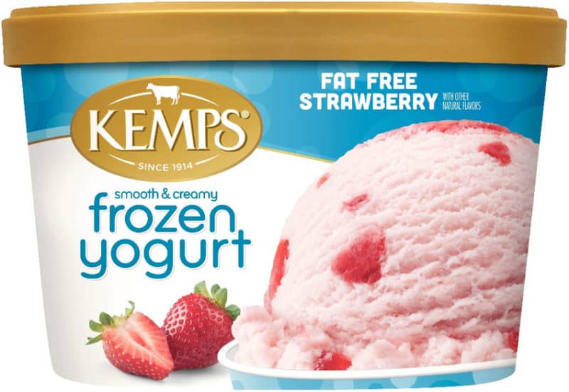 Kemps Fat Free Frozen Yogurt Strawberry 3 units per case 48.0 oz