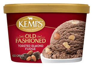 Kemps Old Fashioned Ice Cream Toasted Almond Fudge 3 units per case 48.0 oz
