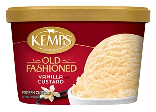Kemps Old Fashioned Ice Cream Vanilla Custard 3 units per case 48.0 oz