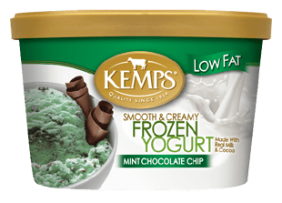 Kemps Low Fat Frozen Yogurt Mint Chocolate Chip 3 units per case 48.0 oz