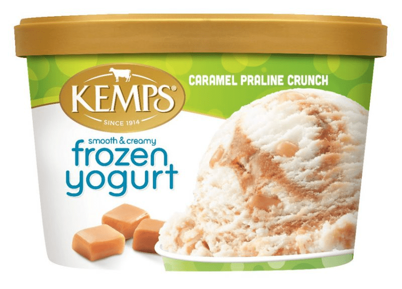 Kemps Frozen Yogurt Caramel Praline Crunch 3 units per case 48.0 oz