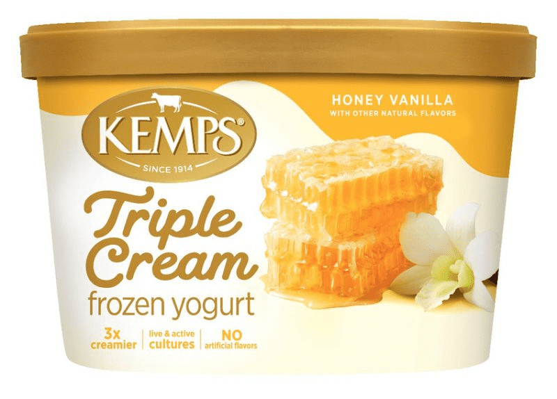Kemps Triple Cream Frozen Yogurt Honey Vanilla 3 units per case 48.0 oz