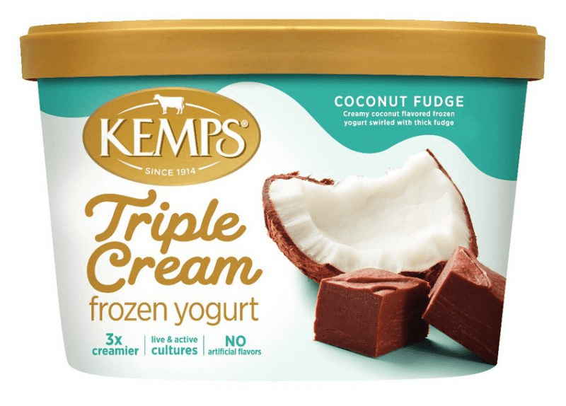 Kemps Triple Cream Frozen Yogurt Coconut Fudge 3 units per case 48.0 oz