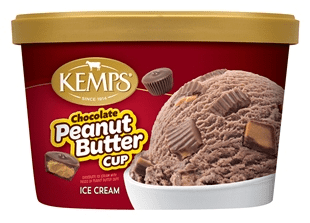 Kemps Old Fashioned Ice Cream Chocolate Peanut Butter Cup 3 units per case 48.0 oz