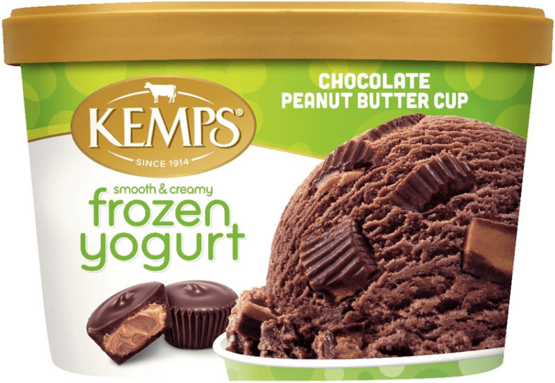 Kemps Frozen Yogurt Chocolate Peanut Butter Cup 3 units per case 48.0 oz