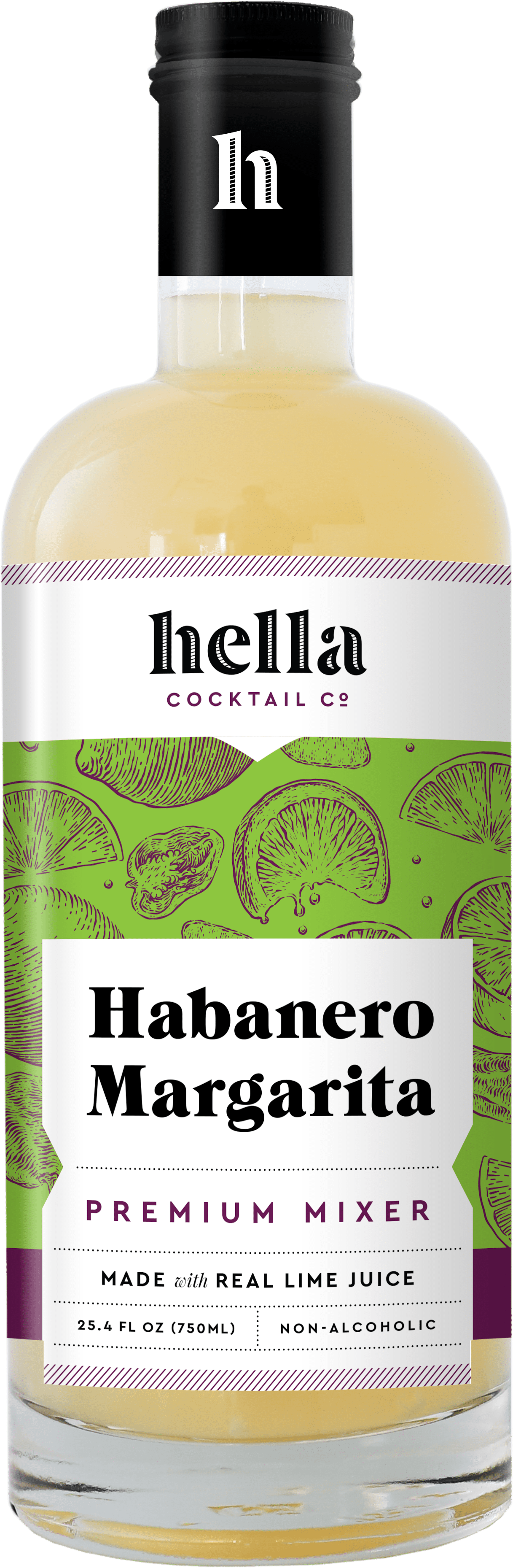 Hella Habanero Margarita Premium Mixer (750 ml) 6 units per case 3.5 lbs