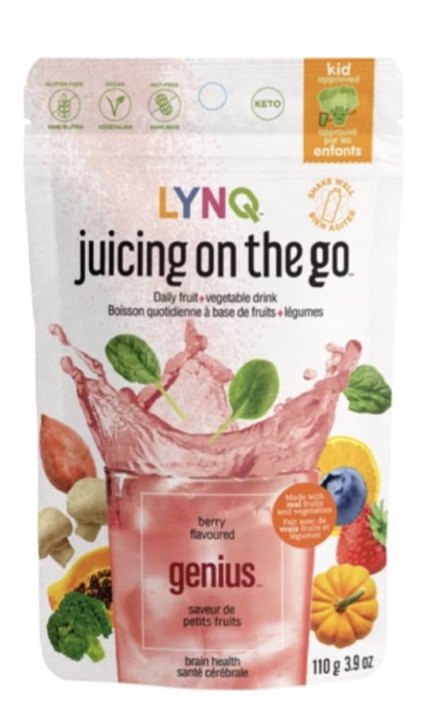 Lynq Life Genius Berry Flavored Fruit & Vegetable Powder Blend 6 units per case