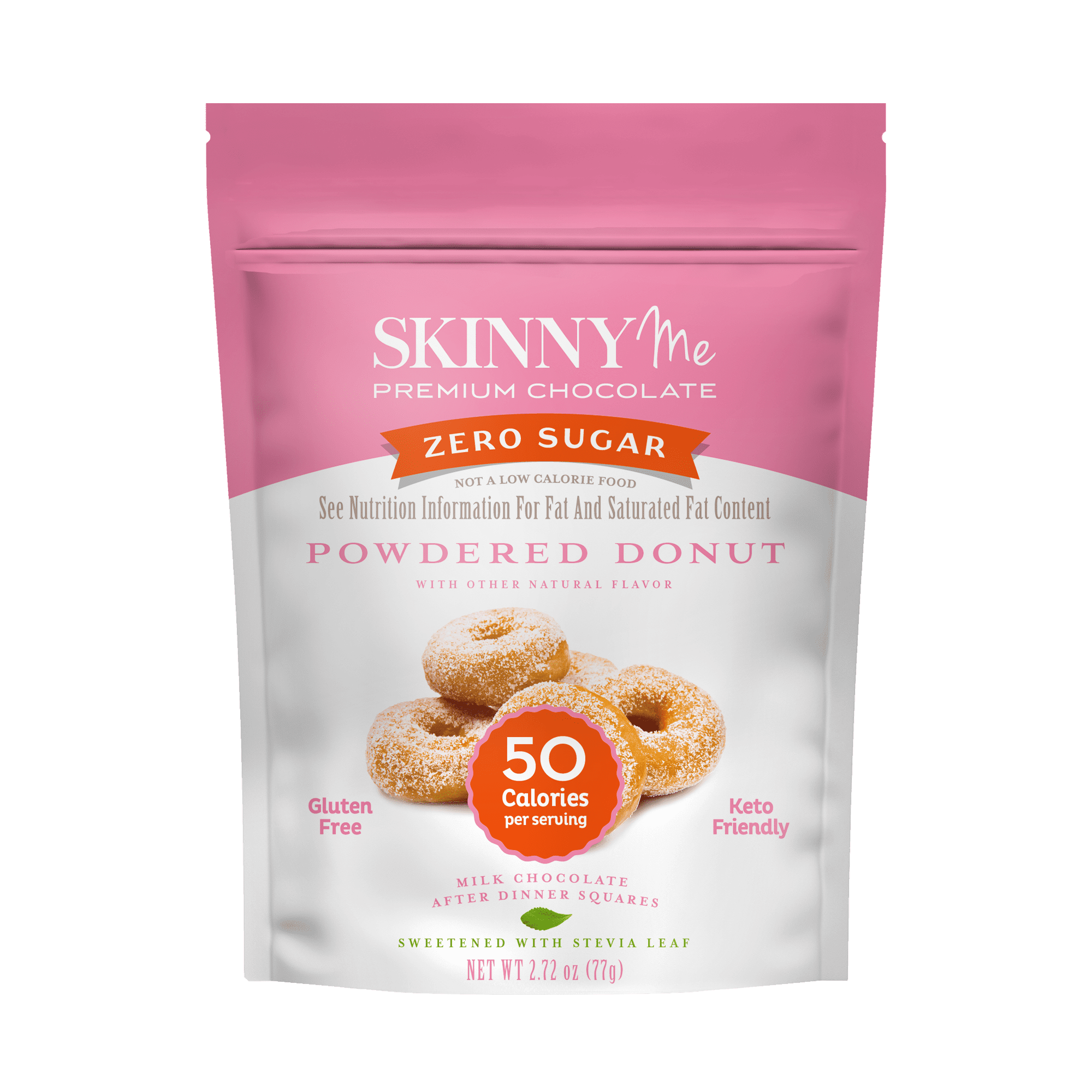 SkinnyMe Powdered Donut Milk Squares 8 units per case 2.8 oz