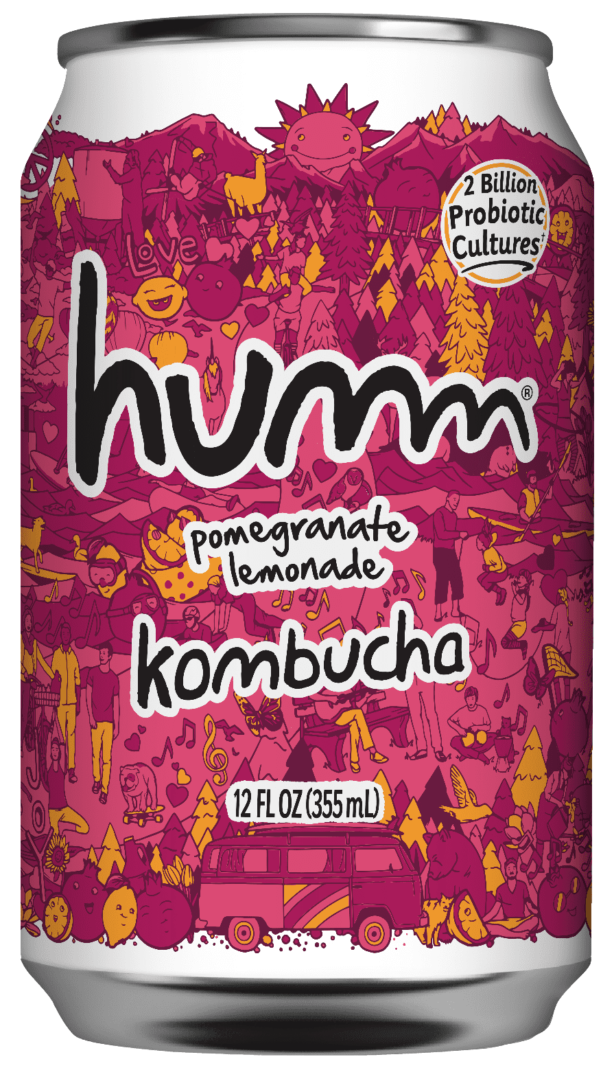 Humm Kombucha Pomegranate Lemonade 6 units per case 12.0 fl