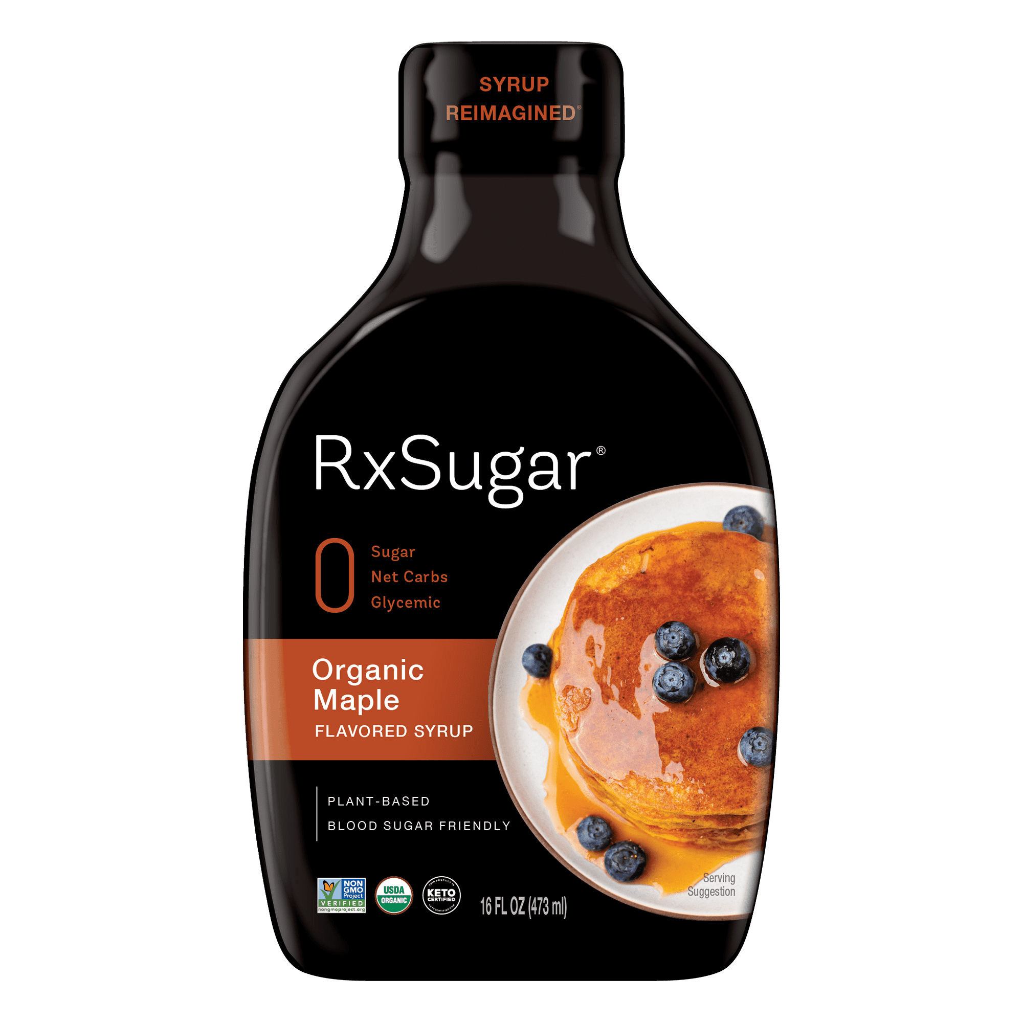 RxSugar Organic Maple Allulose Syrup 6 units per case 16.0 oz