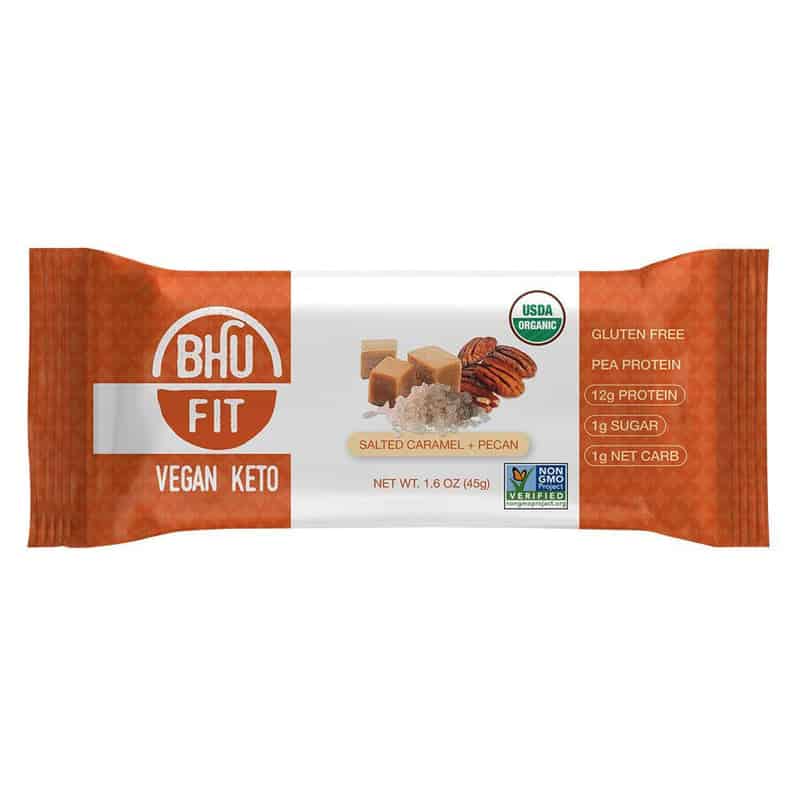 BHU Foods Fit Bar ,Vegan  Salted Caramel Pecan 12 innerpacks per case 19.0 oz