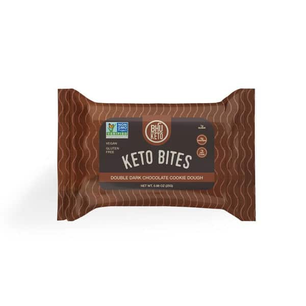BHU Foods Keto Bite, Double Chocolate Cookie Dough 6 innerpacks per case 5.3 oz