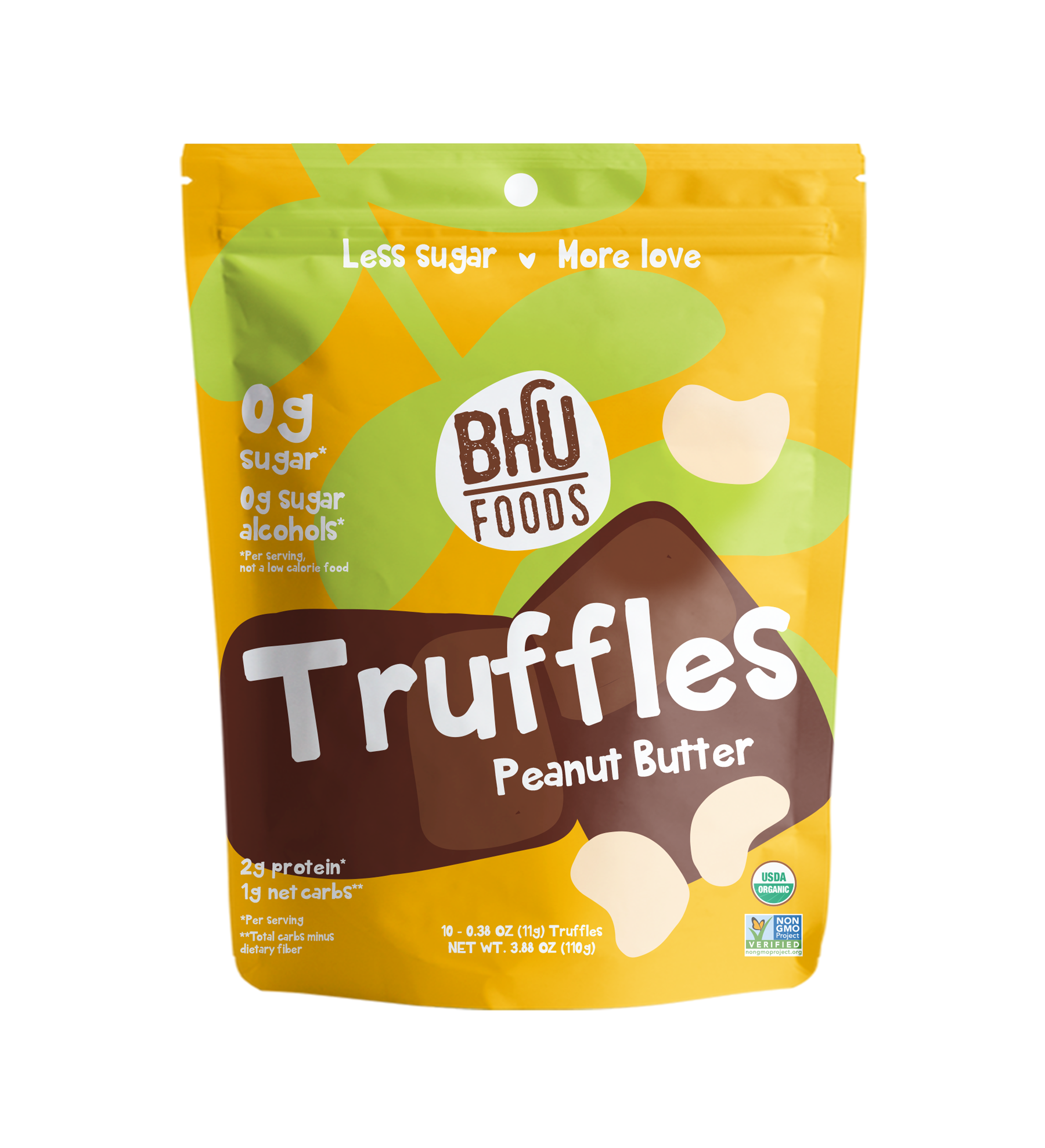 BHU Foods Cookie Dough Truffles - Peanut Butter 6 units per case 5.3 oz