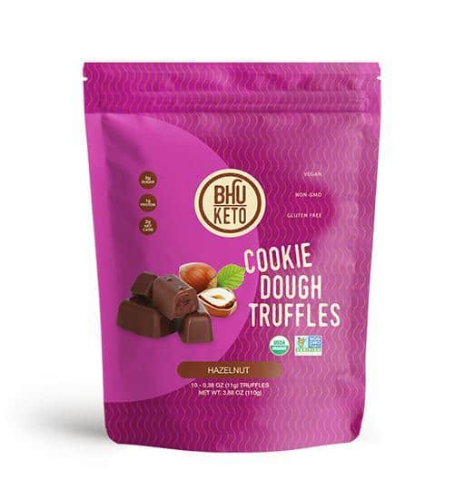 Bhu Keto Truffles, Hazelnut Cookie Dough 6 units per case 5.3 oz