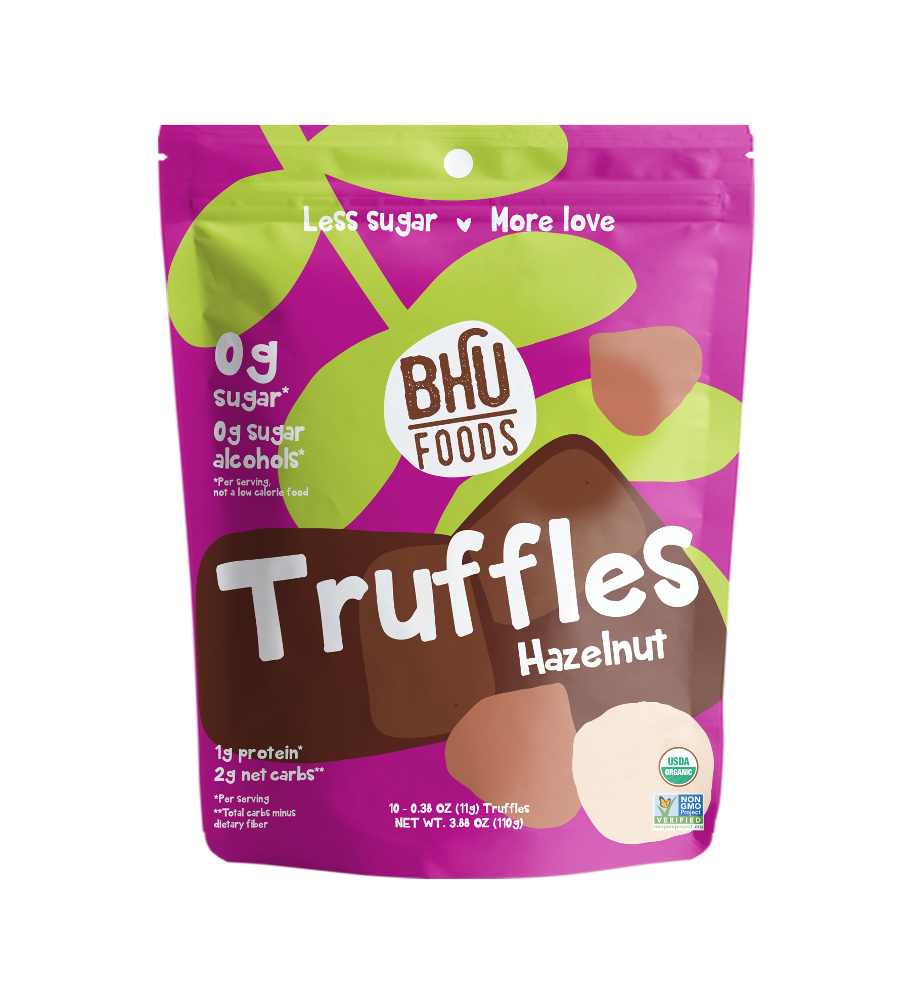 BHU Foods Cookie Dough Truffles - Hazelnut 6 units per case 5.3 oz