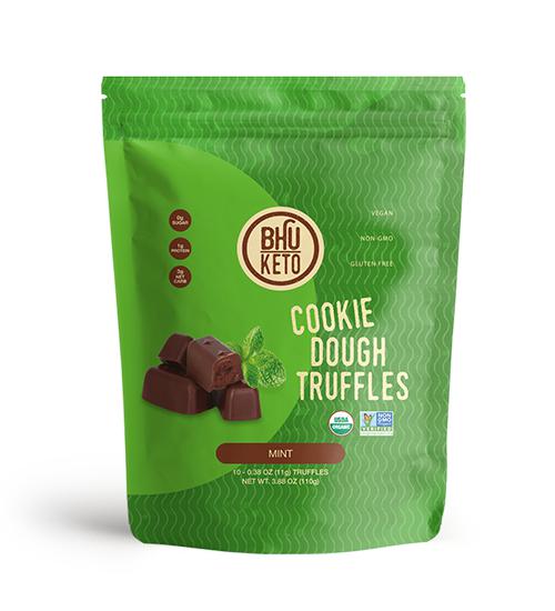 BHU Foods Keto Truffles, Mint Cookie Dough 6 units per case 5.3 oz
